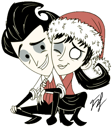 Don't Starve Wilson And Willow - Don T Starve Wilson And Willow (500x500), Png Download