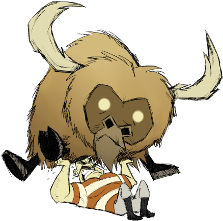Wolfgang Begins To Benchpress A Beefalo, Just Because - Don T Starve Tier List (500x443), Png Download