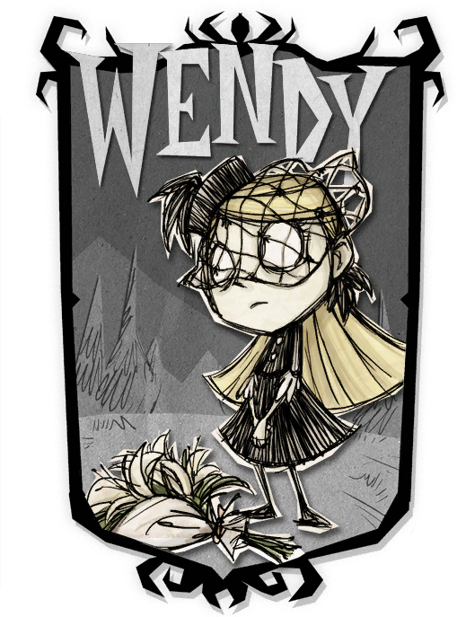 Don't Starve Together The Gorge Download - Don T Starve Together Wendy Skins (509x687), Png Download