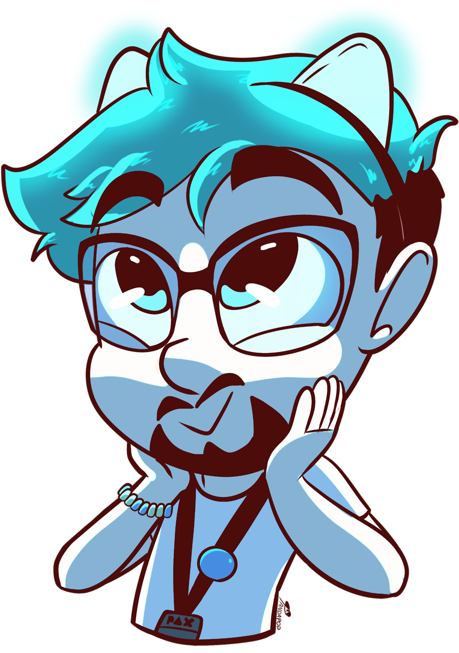 I Was Gonna Work On Other Things Today But The Picture - Jacksepticeye Cat Ears (500x500), Png Download
