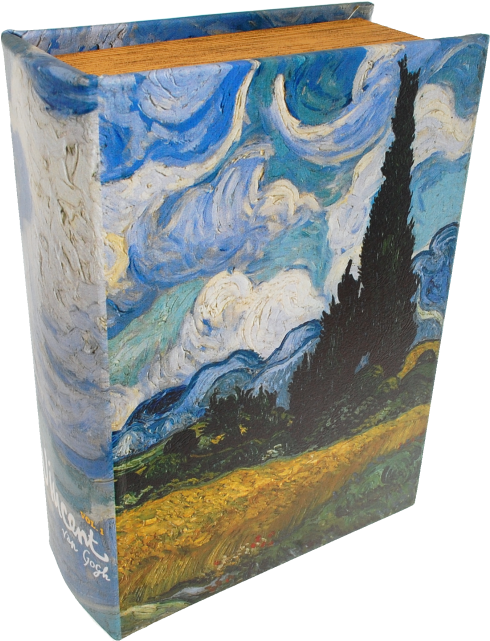 Wheatfield With Cypresses Book - Wheat Field With Cypresses (640x640), Png Download