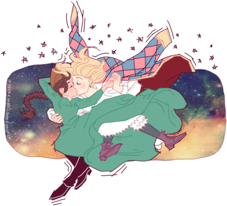 Studio Ghibli Wallpaper Called Howl And Sophie - Howls Moving Castle Png (500x434), Png Download