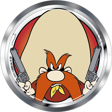 Looney Tunes Yosemite Sam Premium 3d Chrome Fan Emblem - Yosemite Sam Premium 3d Chrome Fan Emblem (482x482), Png Download