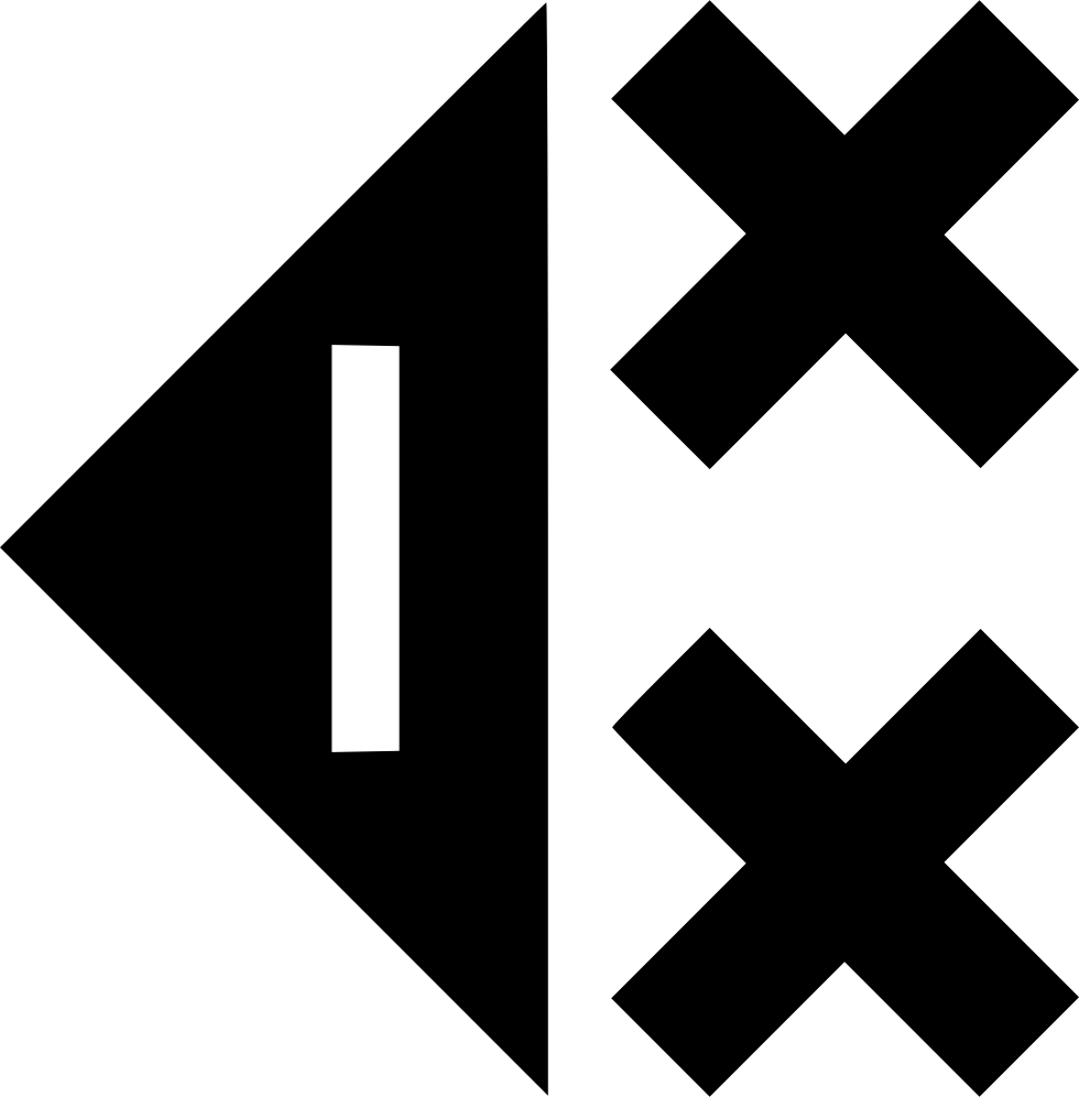 Back Left X Crosses Comments - Scalable Vector Graphics (980x996), Png Download