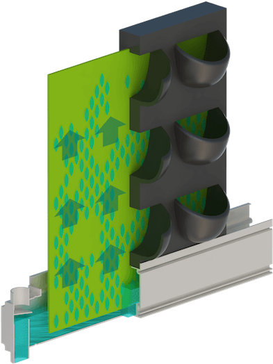 Illustration Of Suite Plants' Plant Cassettes And Passive - Architecture (500x567), Png Download