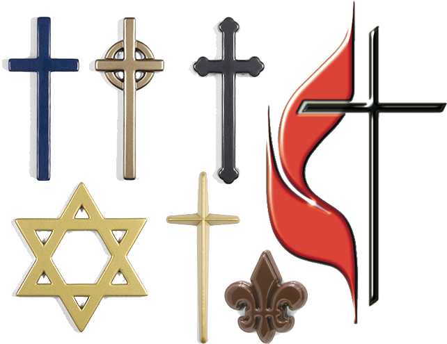 Popular Religious Symbols Including The Latin Or Plain - Religion (687x514), Png Download