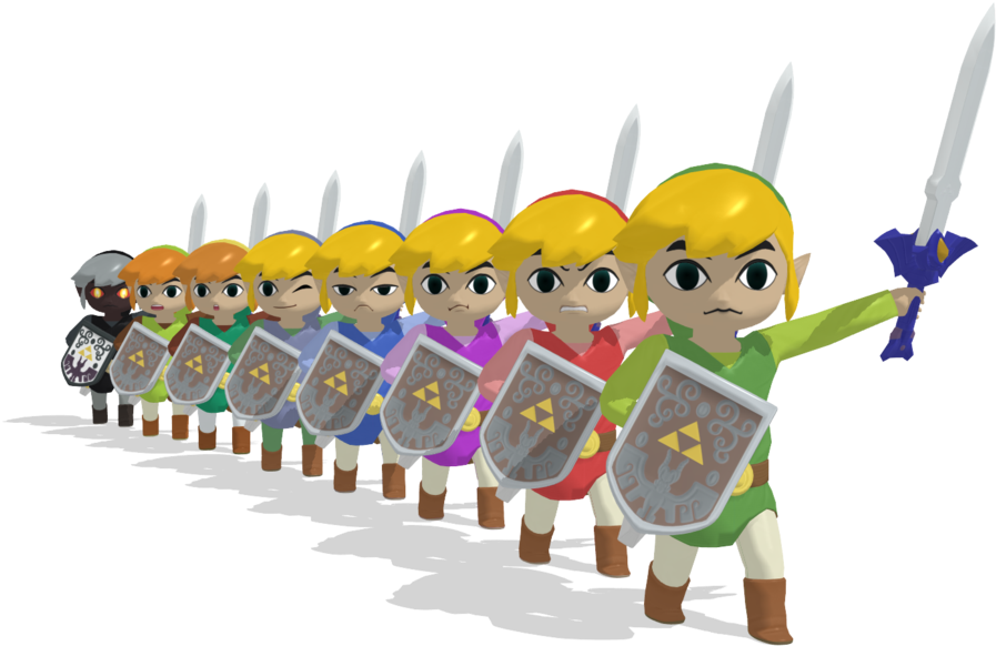 Toon Link 3d By Akirunyang On Deviantart - Super Smash Bros. For Nintendo 3ds And Wii U (1290x619), Png Download