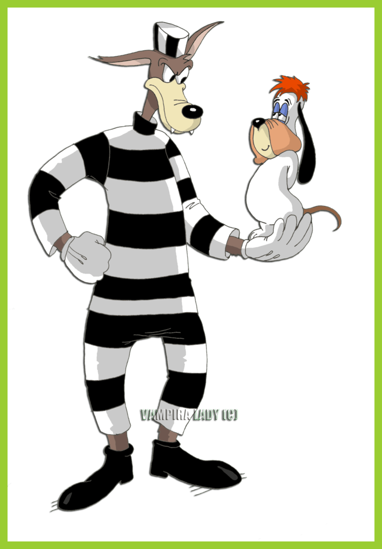 Shocking Wolf And Droopy By Vampiralady On Pics For - Droopy Looney Tunes (771x1107), Png Download