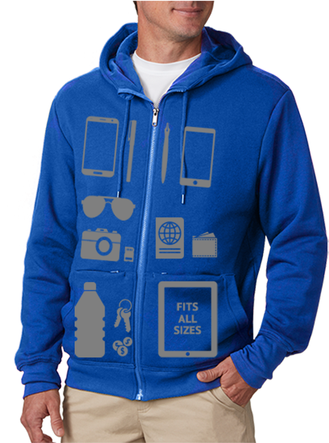 The Scottevest Hoodie Cotton The Scottevest Hoodie - Hoodie (486x621), Png Download