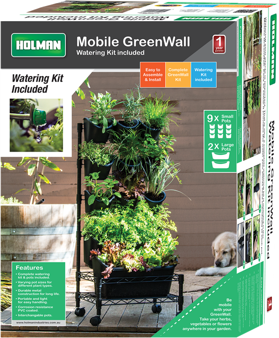 Holman Mobile Greenwall Vertical Garden - Watex Metal Mobile Green Wall - Single Frame (800x800), Png Download