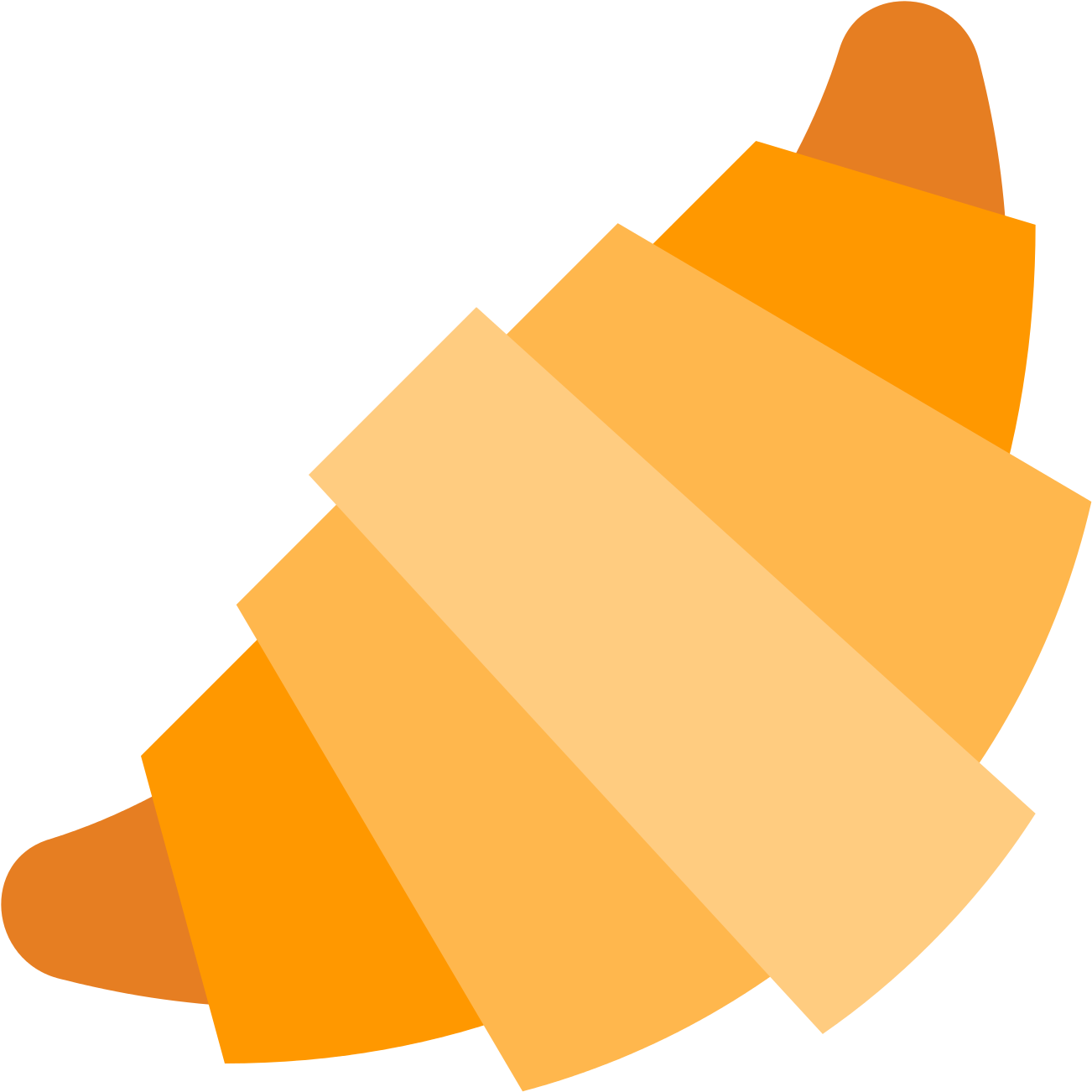 Croissant Icon (1600x1600), Png Download