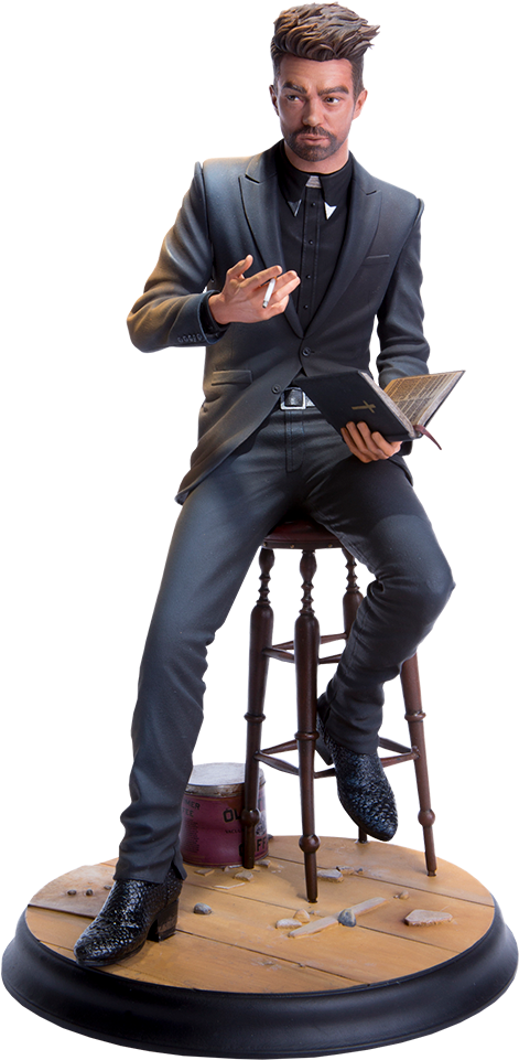 10" Preacher Statue Jesse Custer - Preacher Cassidy Statue (480x960), Png Download