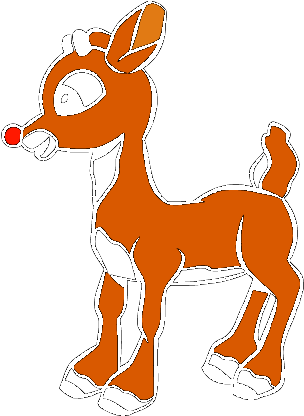 Rudolph Vector The Red Nosed Reindeer Picture Free - Rudolph The Movie Clipart (318x435), Png Download