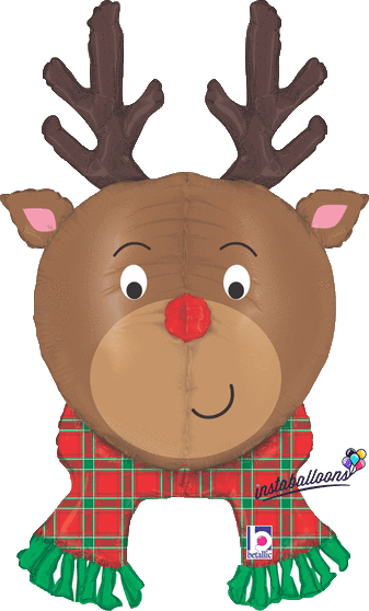 35" Chirstmas Reindeer Dimensionals (337x558), Png Download