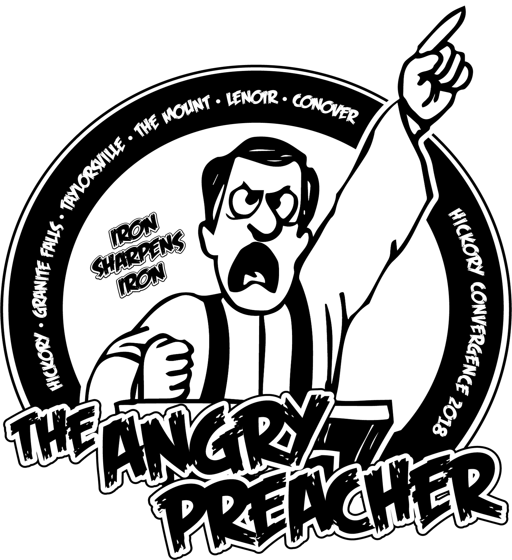 F3 Angry Preacher Shirt Pre-order - Pre-order (1800x1800), Png Download
