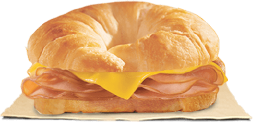 Our Grab And Go Ham & Cheese Croissan'wich® Is Piled - Pain Au Chocolat (500x540), Png Download