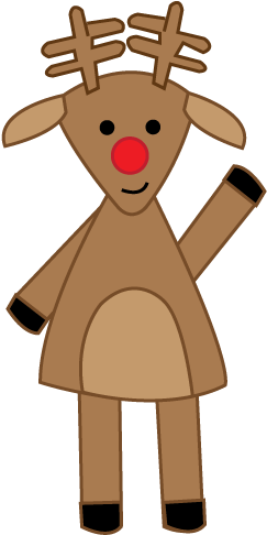 Magic Reindeer Food Recipe - Reindeer Standing Clipart (262x509), Png Download