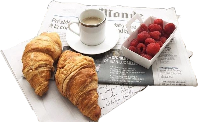 Paris Breakfast (631x389), Png Download