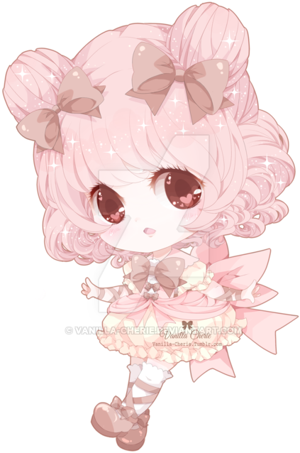 Macaroons Drawing Chibi Clipart Royalty Free Stock - Strawberry Chibi Girl (600x776), Png Download