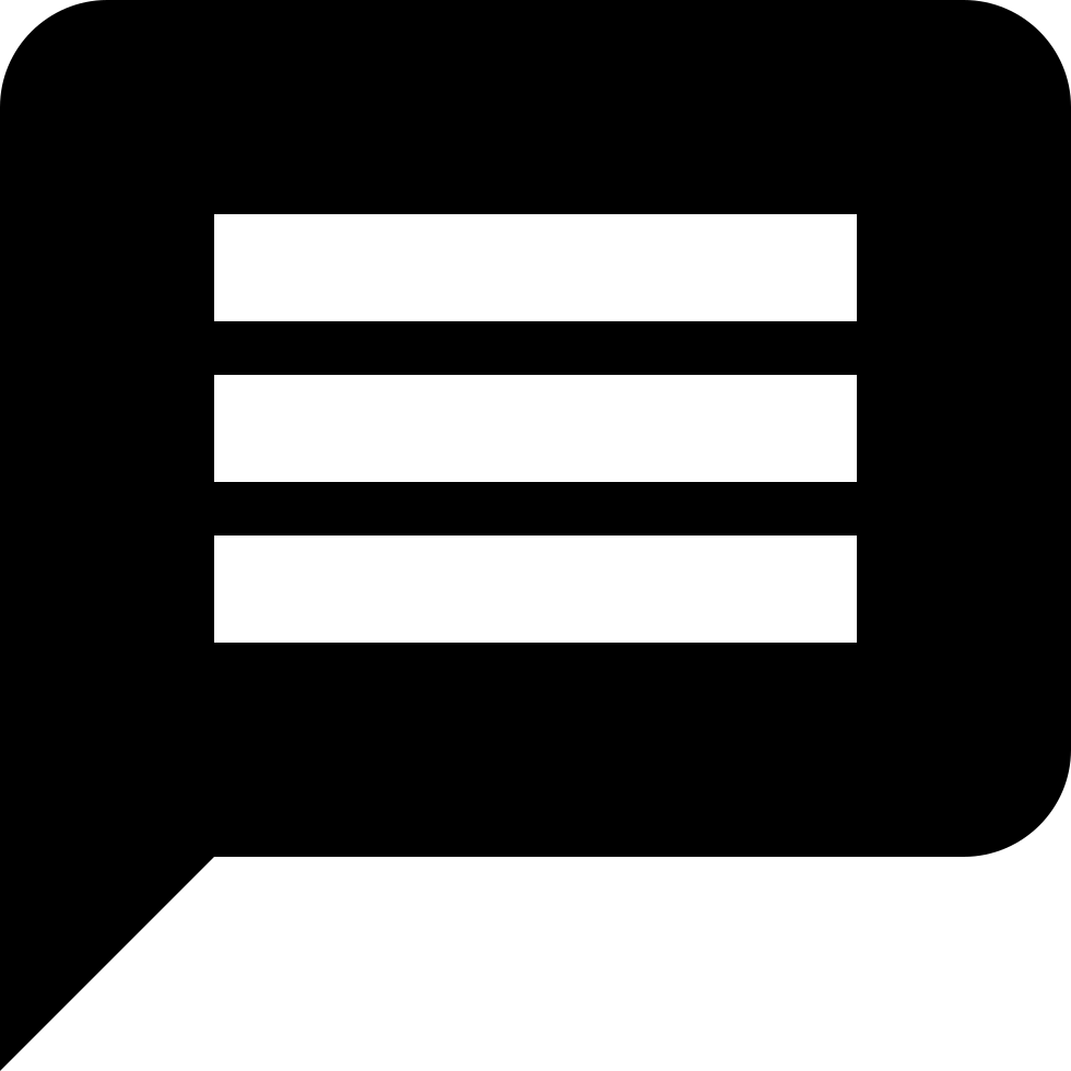 Material Message Comments - Message Material Icon (980x980), Png Download