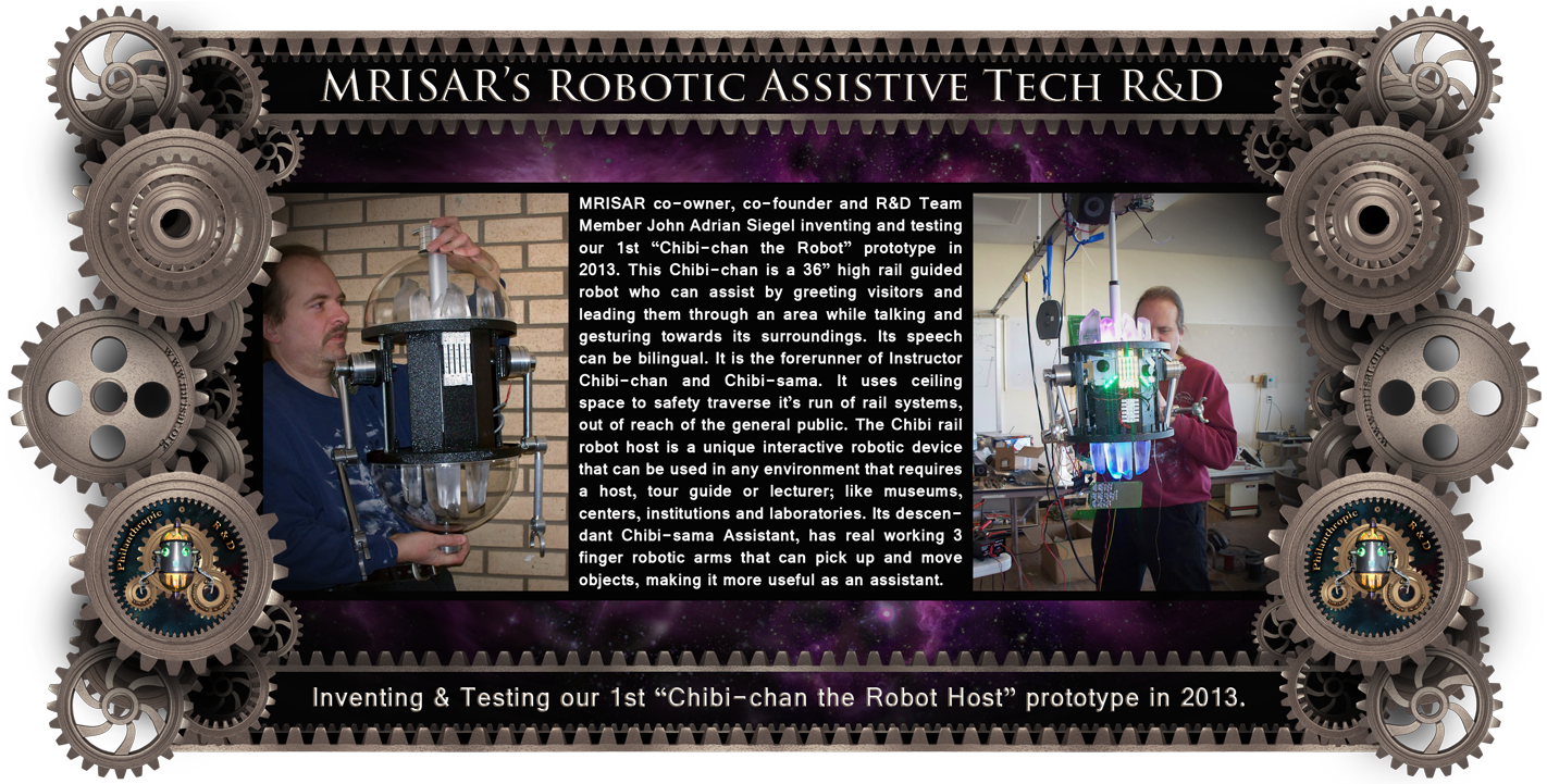 Mrisar's R&d Team Inventing And Testing Chibi-chan - Robotics (1440x720), Png Download
