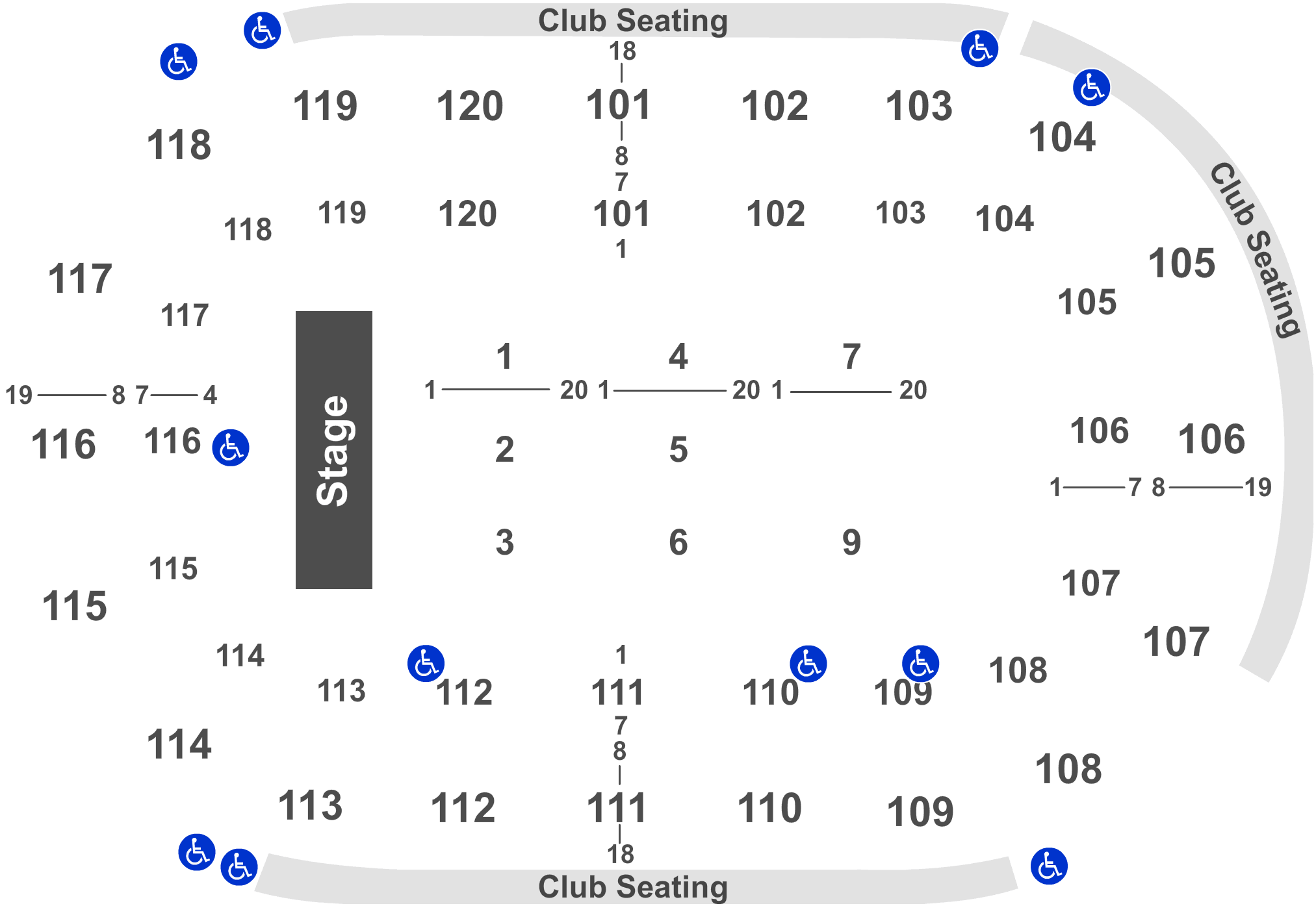 Rudolph The Red-nosed Reindeer At Germain Arena, Estero - K Rock Centre Seating Chart (2100x1452), Png Download