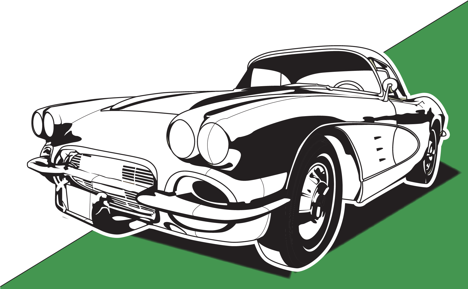 Vintages Las- Vegassport-auto Postkarte (1921x1201), Png Download