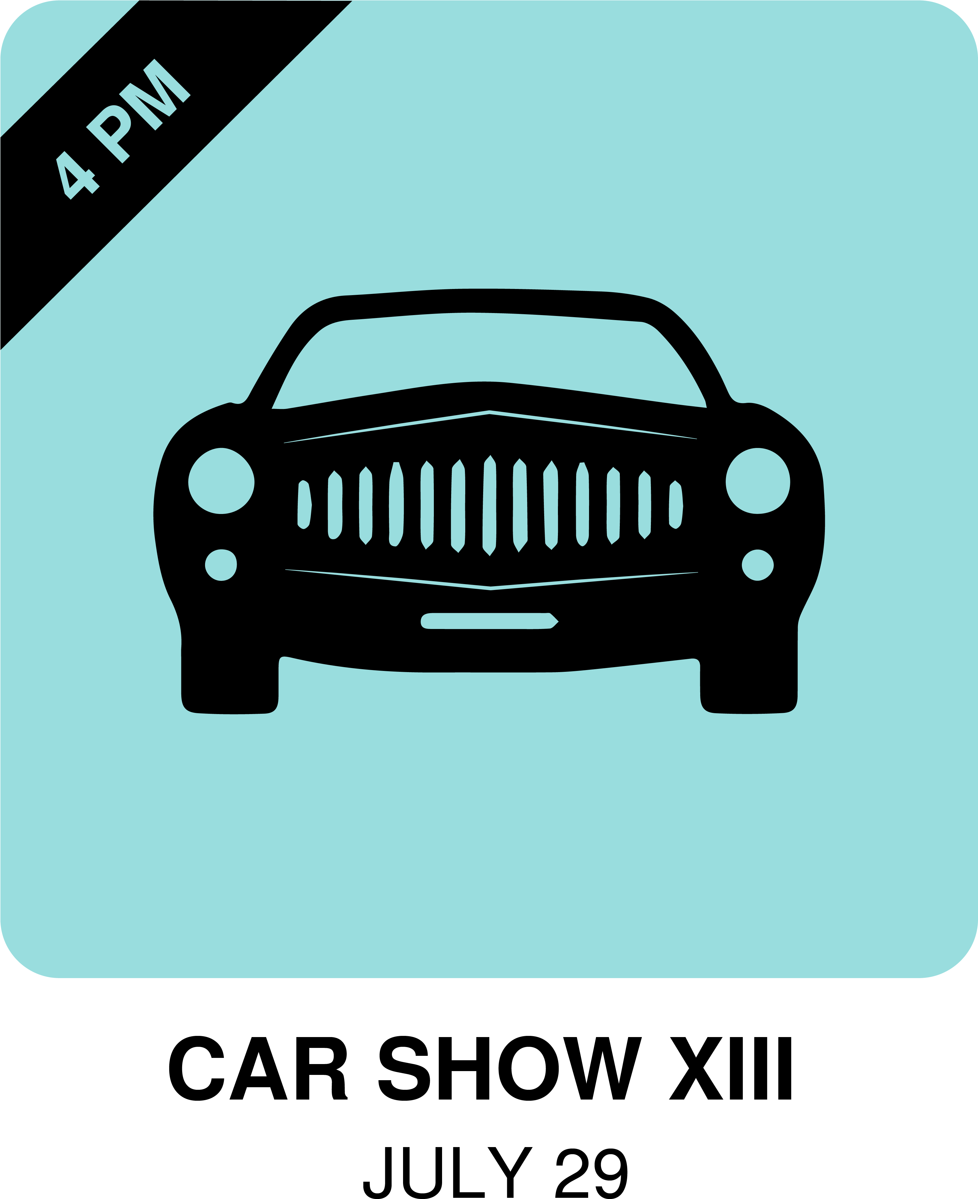 13th Annual Car Show - Car Silhouette Transparent Background (3334x4167), Png Download