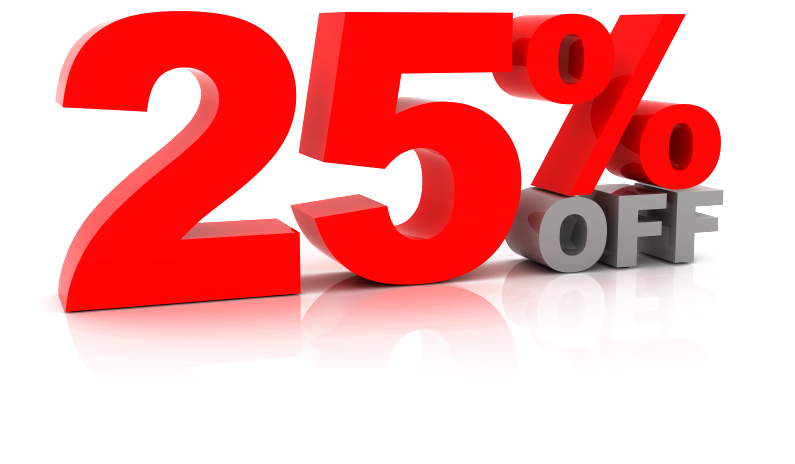 25 Off Transparent File - 25 Percent Off Png (849x565), Png Download