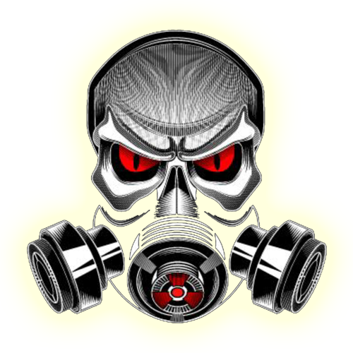 Transparent Skull Gas Mask - Gas Mask Logo Png (500x500), Png Download