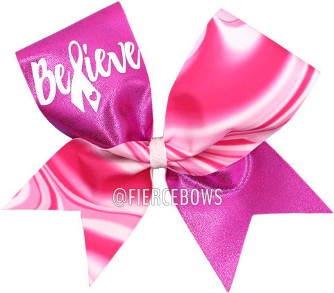 Believe Awareness Bow - Breast Cancer Awareness Believe Hoodies & Sweatshirts (480x480), Png Download