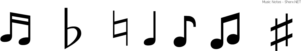 Music Notes Text Emoticon - Music Note Emoticon (1074x217), Png Download