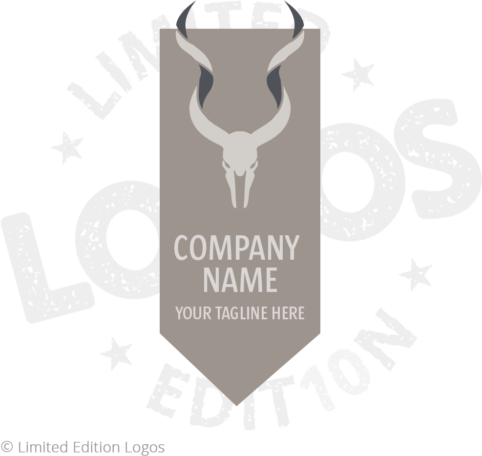 Antelope Skull Logo - Logo (1000x1000), Png Download