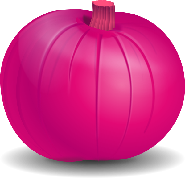 Pink Fruit Clip Art - Pink Pumpkin Clipart (600x577), Png Download