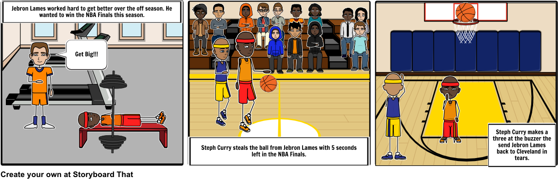 Jebron Lames - Storyboard (1164x385), Png Download