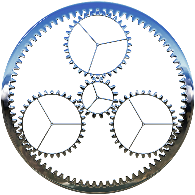 Gear, Process, Machine, Mechanism, Cogwheel, Industrial - Proces Png (720x720), Png Download