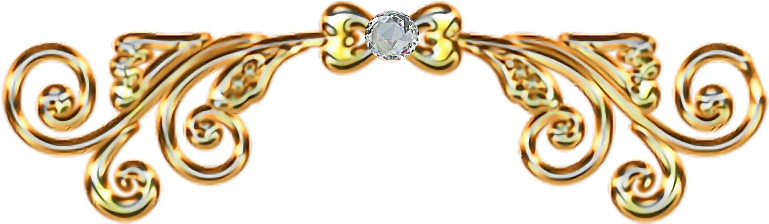 Gold Scroll Baret Embellishment Royal - Brass (1024x1024), Png Download