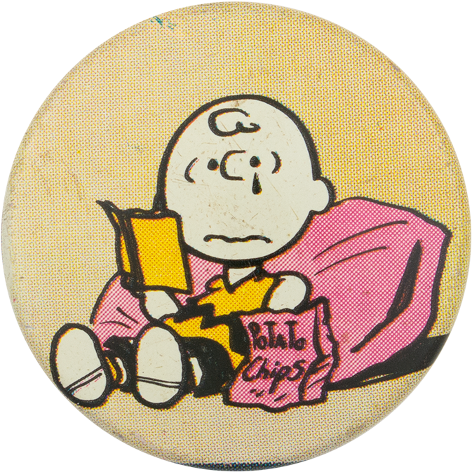 Charlie Brown With Potato Chips - Cartoon (1000x831), Png Download