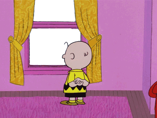 Copy Discord Cmd - Charlie Brown Snow Window (500x375), Png Download