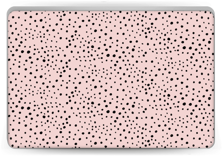 Download Black Dots On Pink Macbook Pro 13inch PNG Image with No