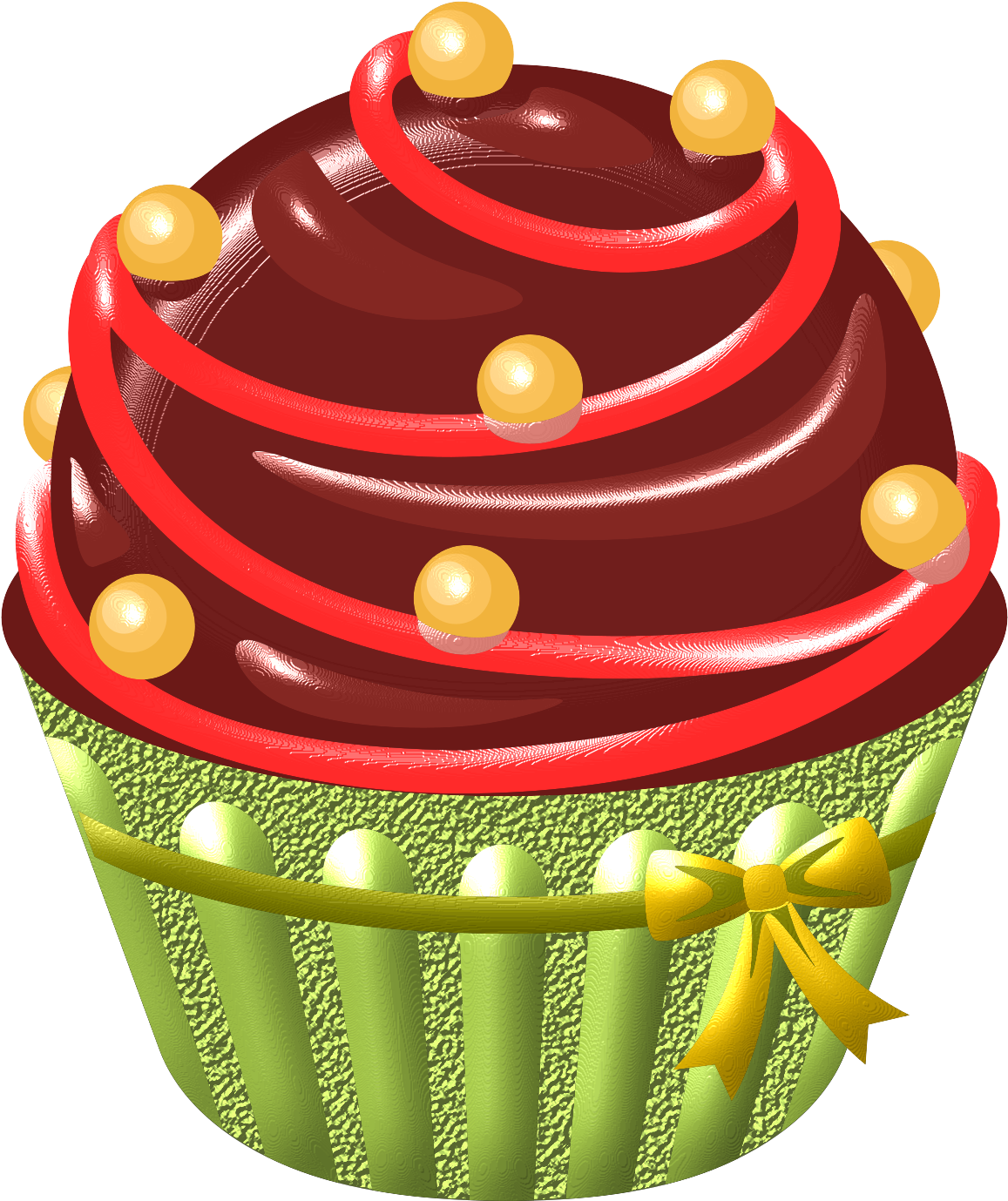 Desserts Clipart Fancy Dessert - Cupcake (1386x1500), Png Download