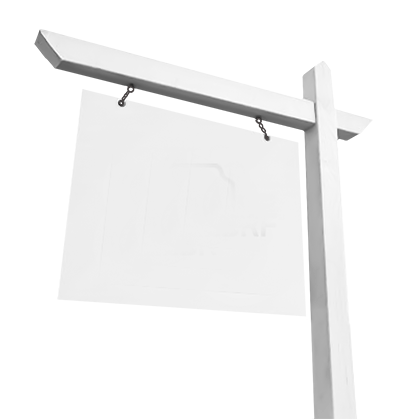 Real Estate Signs - Real Estate Sign Black And White (400x419), Png Download