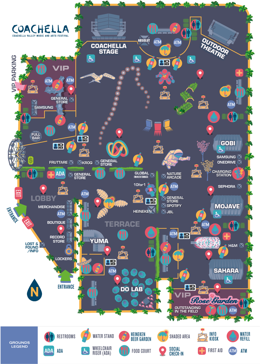 Http - //www - Coachella - Com/visiting Thfestival - Coachella Lake Eldorado Map (1000x1288), Png Download