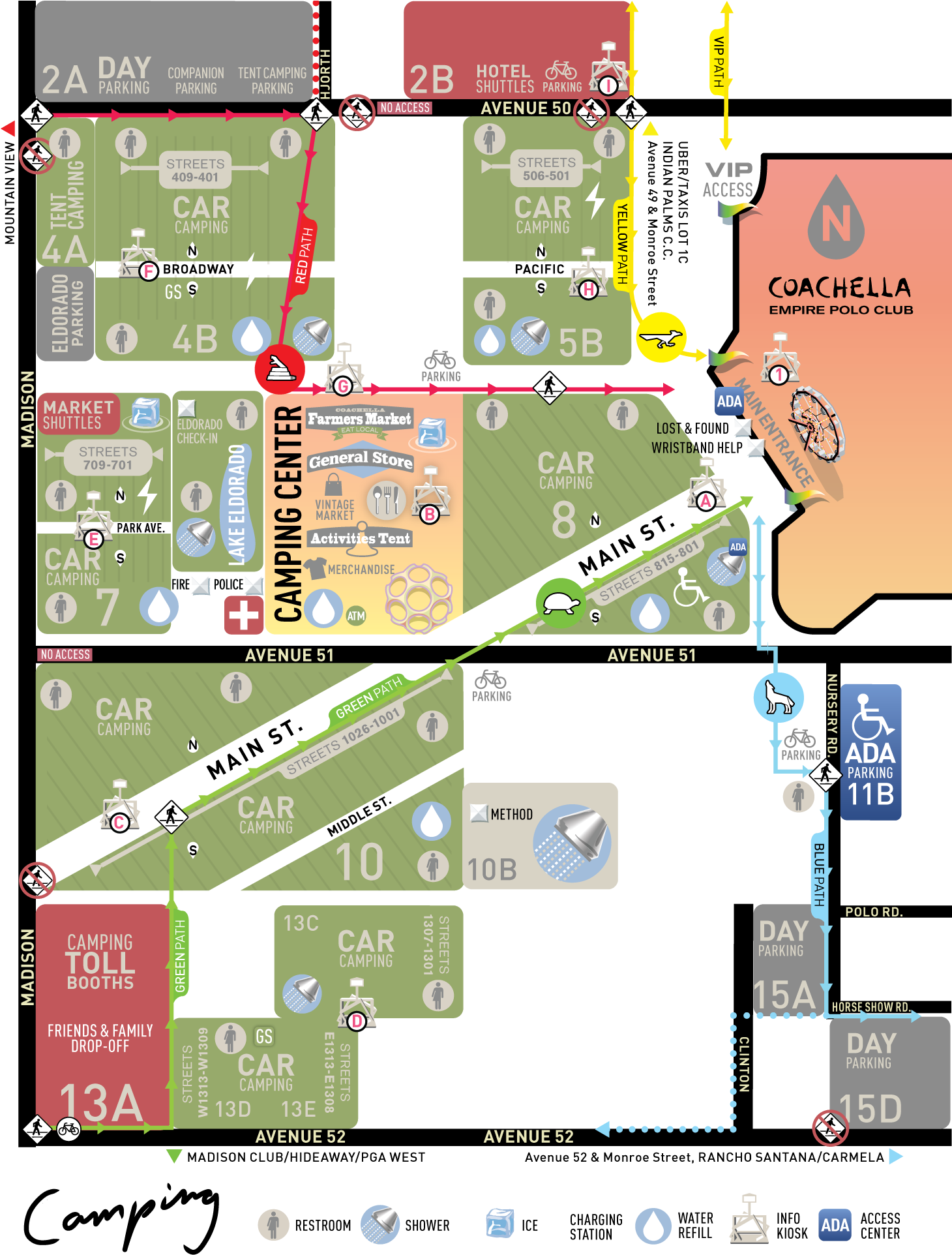 Venue Parking Camping Camping Center Directions - Map (1500x1980), Png Download