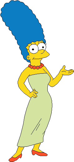 Marge Simpson Png - Simpsons Marge (250x540), Png Download