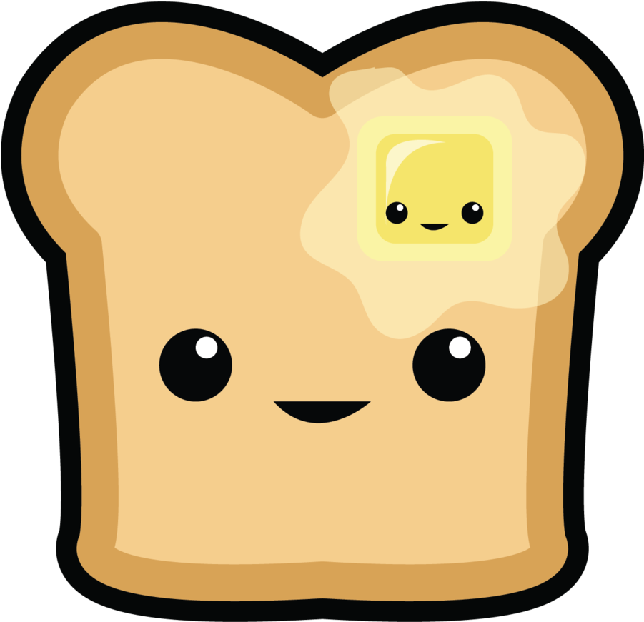 French Toast Cliparts - Cartoon Toast (900x932), Png Download