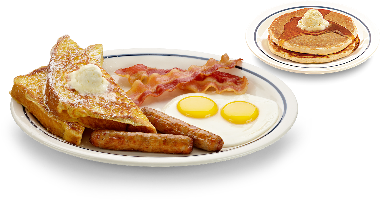 Healthy Breakfast Menu Stunning Ihop Orange Juice And - Split Decision Breakfast Ihop (1024x524), Png Download