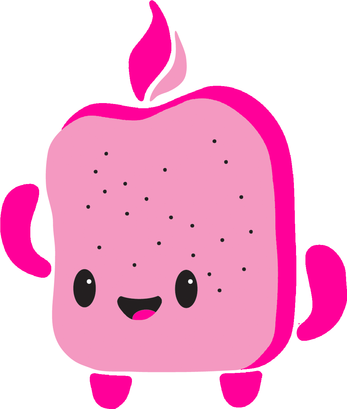 Pink Toast - Illustration (1500x1500), Png Download