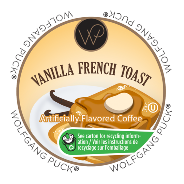 Wolfgang Puck Vanilla French Toast - Wolfgang Puck Coffee Vanilla French Toast One Cup 24 (400x400), Png Download