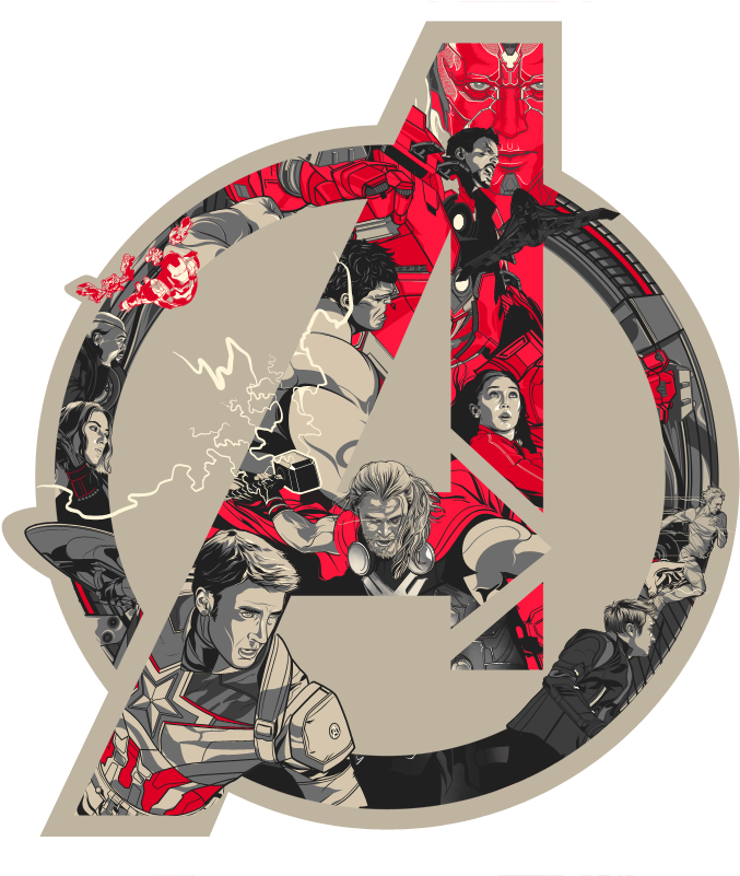 Os Vingadores Guerra Infinita Vetor (800x800), Png Download